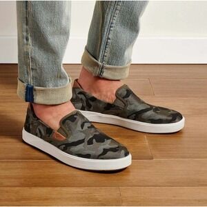 OluKai Green Camo Lae'Ahi‎ Pa'i Outdoor Versatile Lifestyle Sneakers Size 9